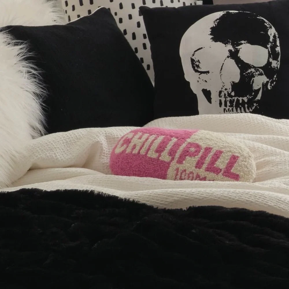 Handcrafted Take a Chill Pill Pillow - Pink